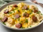 Crockpot Pierogi Casserole with Kielbasa - Comfort Food Delight