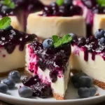 Delicious Huckleberry Cheesecake Ready to Serve