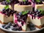 Delicious Huckleberry Cheesecake Ready to Serve