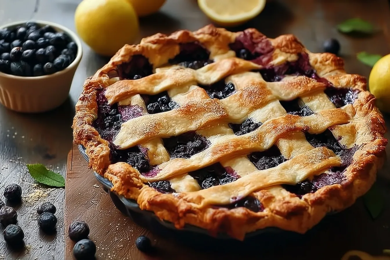 Delicious Huckleberry Pie Freshly Baked