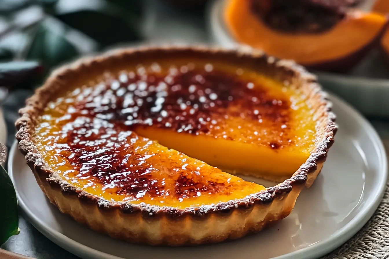 Delightful Japanese Sweet Potato Crème Brûlée Tart Recipe – A Must-Try! 3 Delightful Japanese Sweet Potato Crème Brûlée Tart Close-Up