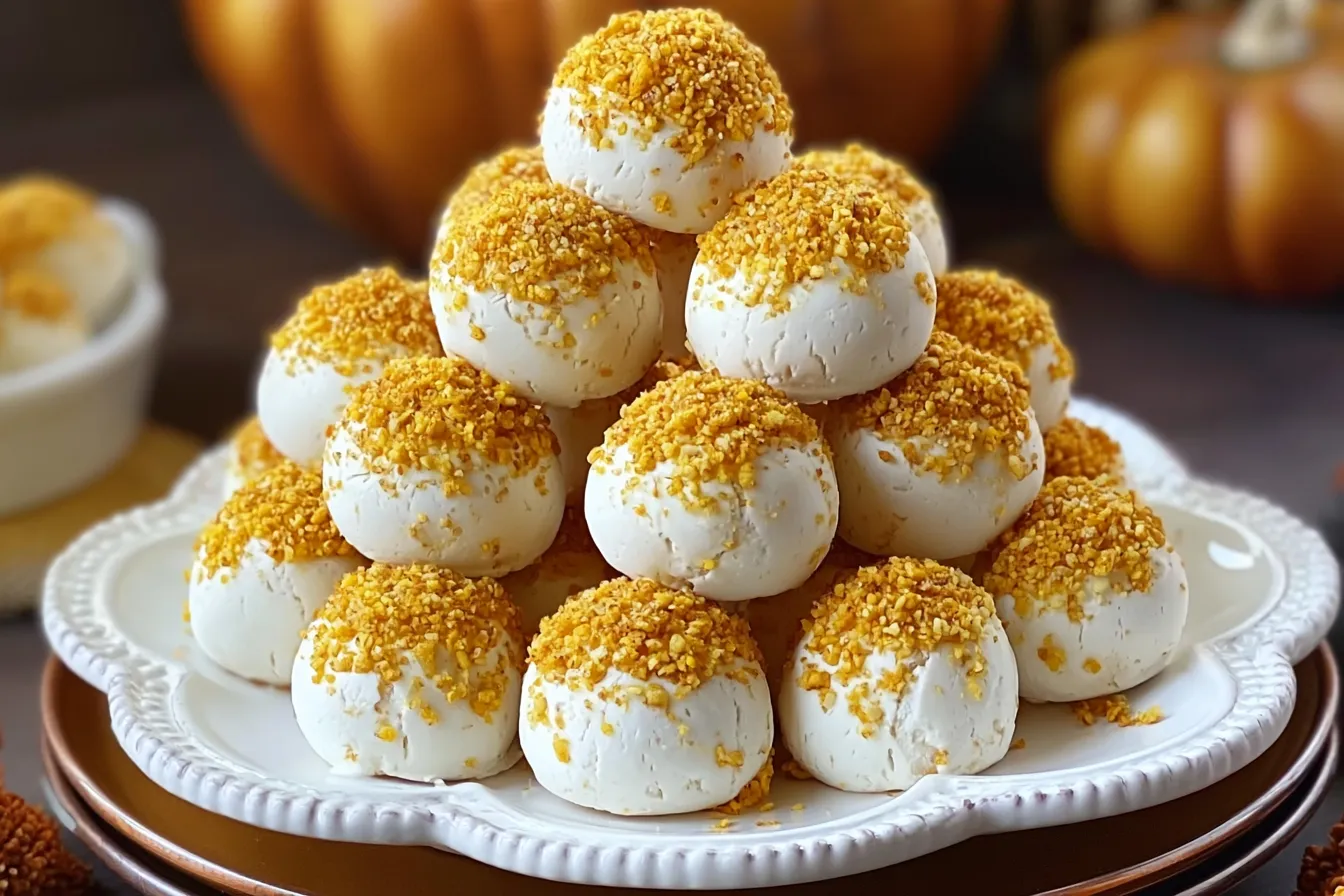 Delightful Pumpkin Cheesecake Balls for Fall Celebrations