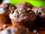 Double Chocolate Zucchini Muffins Freshly Baked