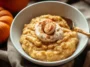 Delicious Easy Creamy Pumpkin Oatmeal in a Bowl