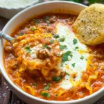 Delicious Easy Lasagna Soup in a Bowl
