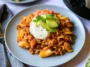 Easy Slow Cooker Taco Pasta Served in a Bowl