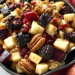 Vibrant Fall Fruit Salad Ready to Serve