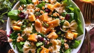 Fall Salad with Maple-Lime Dressing: Colorful and Nutritious