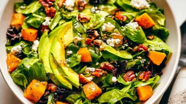 Favorite Fall Salad Full of Colorful Ingredients