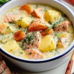 Finnish Salmon Soup (Lohikeitto): A Cozy Comfort Food Delight 5 Finnish Salmon Soup (Lohikeitto) Served in a Bowl
