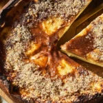 Flourless Greek Yogurt Apple Cake on a Plate