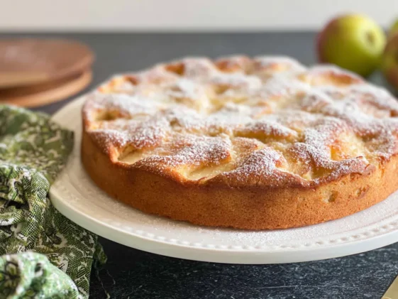 French Apple Cake Freshly Baked