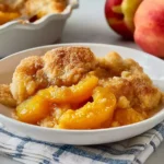 Fresh Southern Peach Cobbler Fresh Out of the Oven