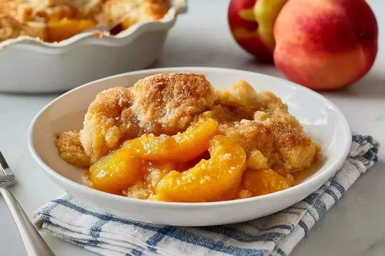 Fresh Southern Peach Cobbler Fresh Out of the Oven
