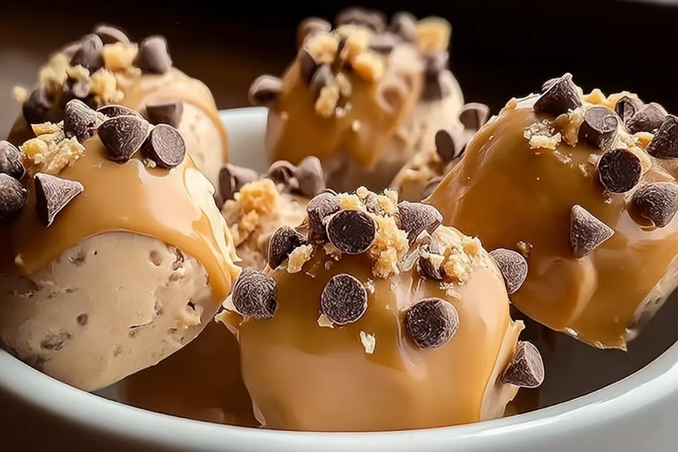 Delicious Frozen Greek Yogurt Peanut Butter Bites
