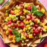 Fruit Salsa with Cinnamon Sugar Chips: A Sweet Delight 14 Fruit Salsa with Cinnamon Sugar Chips Close-Up
