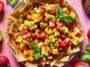 Fruit Salsa with Cinnamon Sugar Chips Close-Up