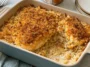 Garlic Butter Chicken Dump and Bake Casserole in a Baking Dish