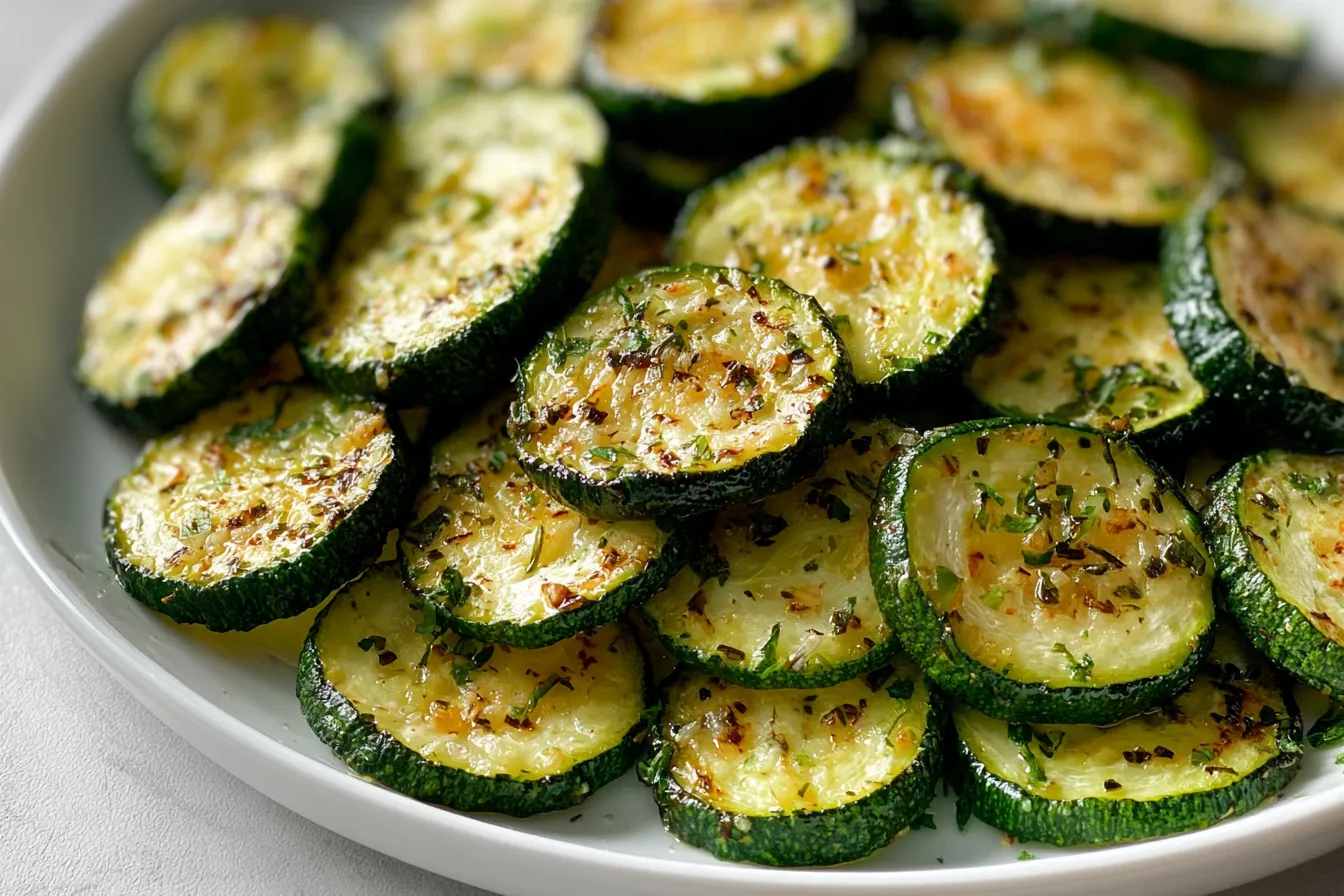 Garlic Herb Roasted Zucchini Slices: Perfect Easy Side 4 Garlic Herb Roasted Zucchini Slices: Easy Side Dish Recipe