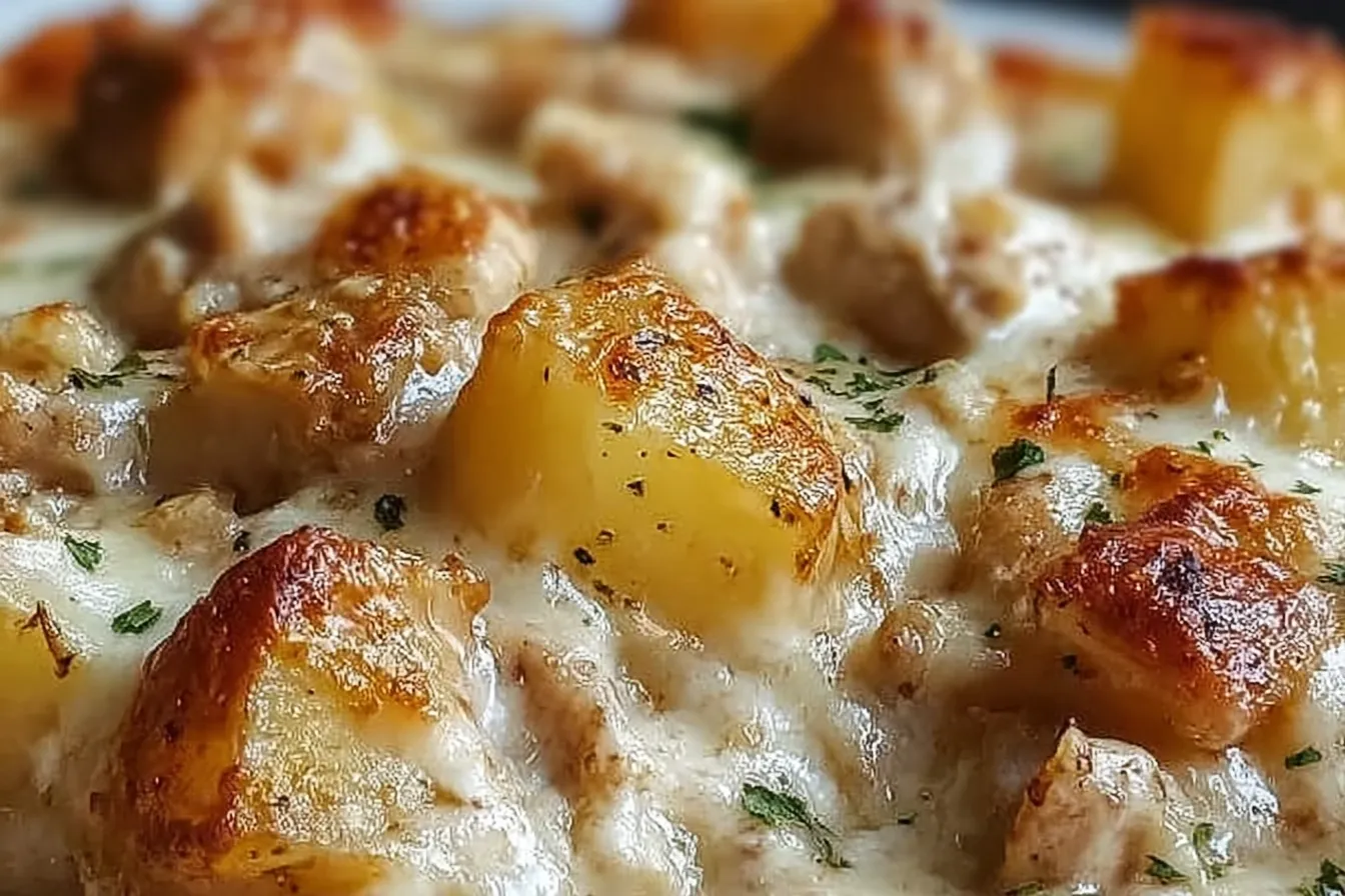 Delicious Garlic Parmesan Crockpot Chicken and Potatoes
