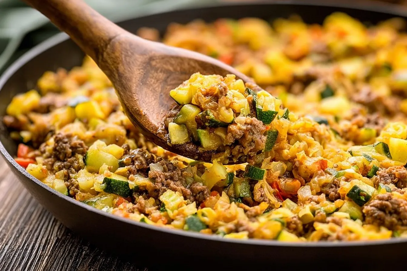 Hamburger and Zucchini Skillet: A Tasty One-Pan Delight 4 Hamburger and Zucchini Skillet