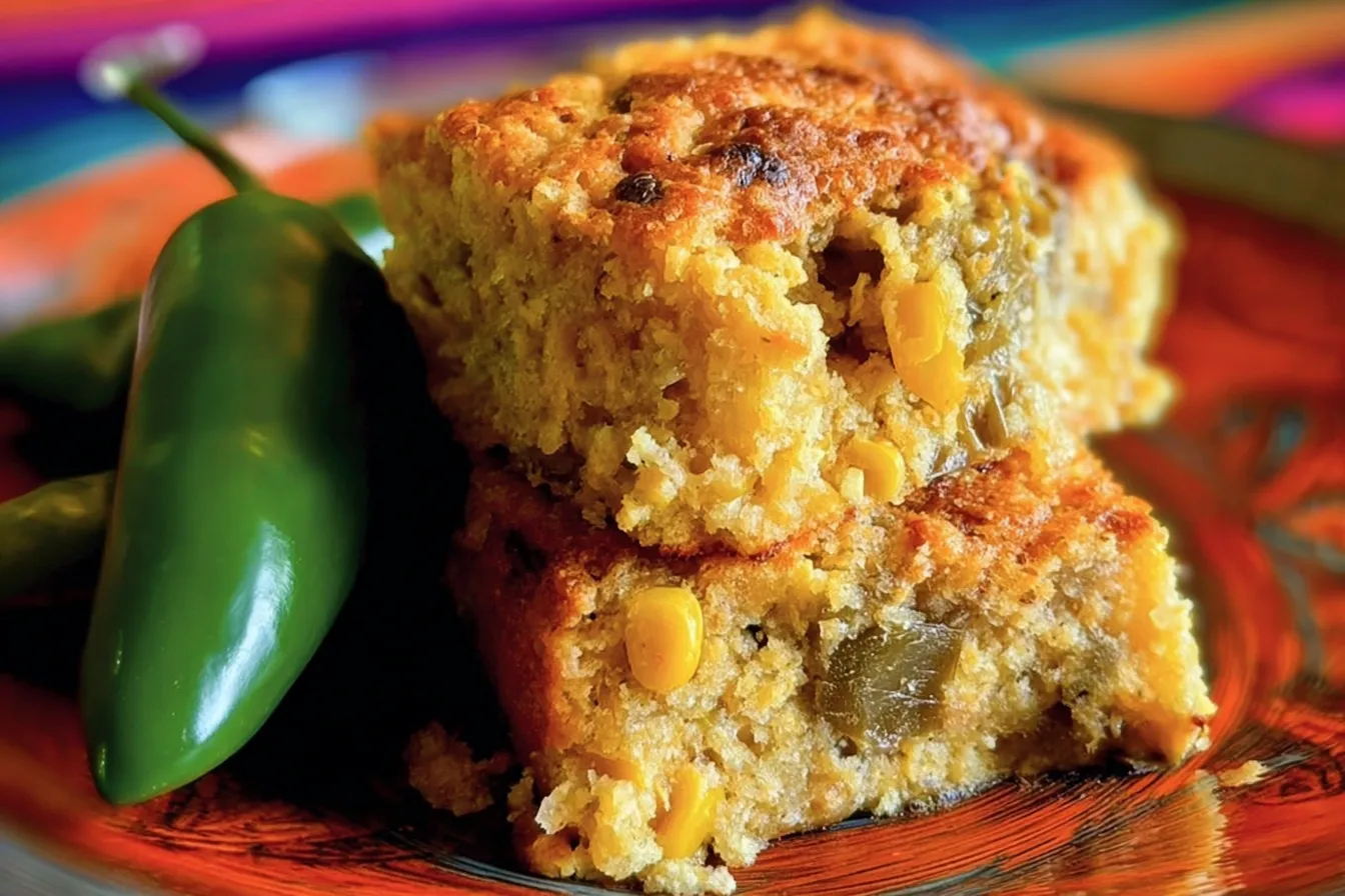 Hatch Chile Cornbread Casserole (Gluten-Free) Delight! 4 Hatch Chile Cornbread Casserole (Gluten-Free)