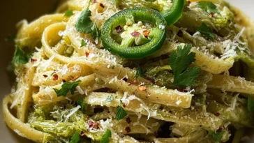 Hatch Chile Pasta Ready to Serve