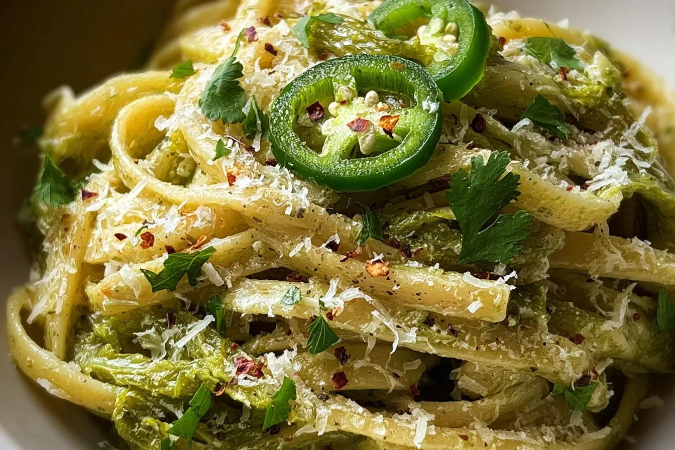 Hatch Chile Pasta Ready to Serve