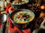 Hatch Chili Creamy Turkey Soup in a Bowl