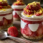 Healthy No-Bake Strawberry Lemon Cheesecake Jars Delight 15 Healthy No-Bake Strawberry Lemon Cheesecake Jars Delight