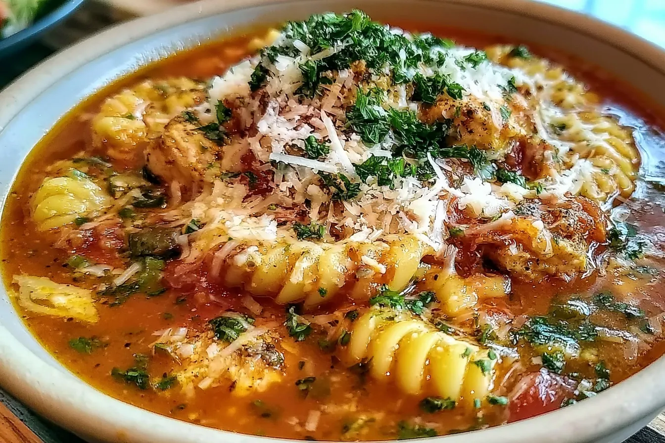 Hearty Crockpot Chicken Parmesan Soup Recipe Easy Homemade Comfort Food