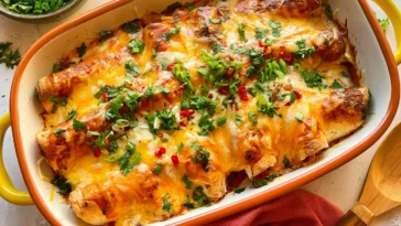 High Protein Chicken Enchiladas in 30 Minutes