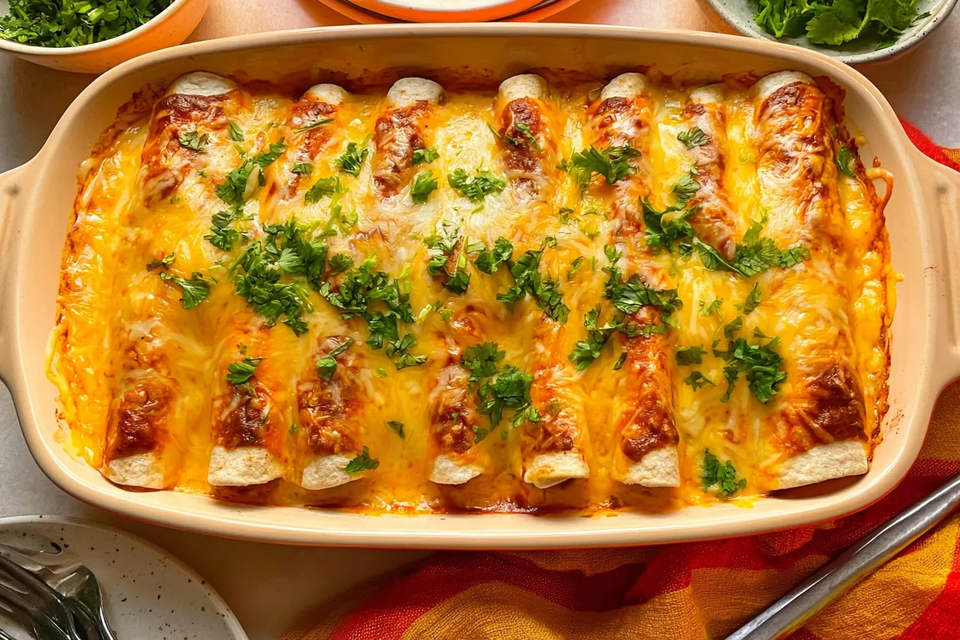 High Protein Chicken Enchiladas (30 minutes, 7 ingredients) Yum! 4 High Protein Chicken Enchiladas (30 minutes, 7 ingredients)