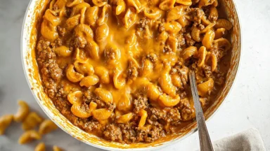 Delicious Homemade Hamburger Helper in a Skillet