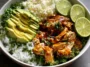 Honey Lime Chicken & Avocado Rice Bowl - Deliciously Healthy