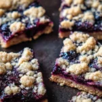 Huckleberry Crumb Bars Freshly Baked and Ready to Enjoy