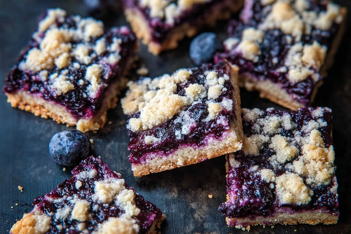 Huckleberry Crumb Bars 