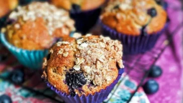 Huckleberry Muffins Freshly Baked