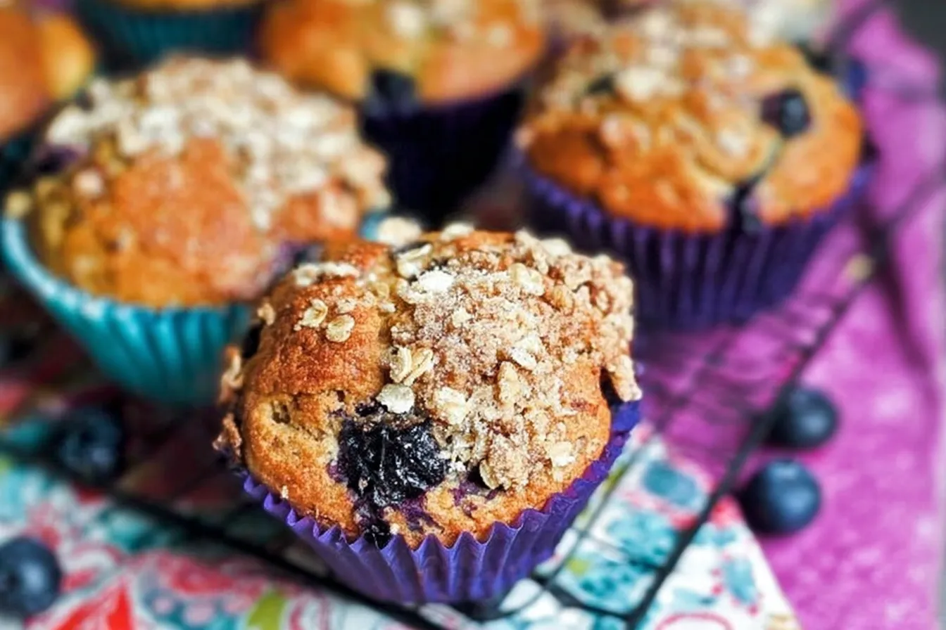 Huckleberry Muffins Freshly Baked