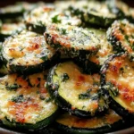 Irresistibly Crunchy Garlic Parmesan Roasted Zucchini Dish