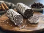 Irresistible Italian Chocolate Salami on a Platter