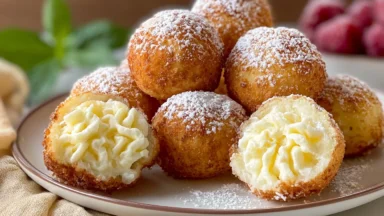 Italian Cream Bomb Cheesecake Bites Platter