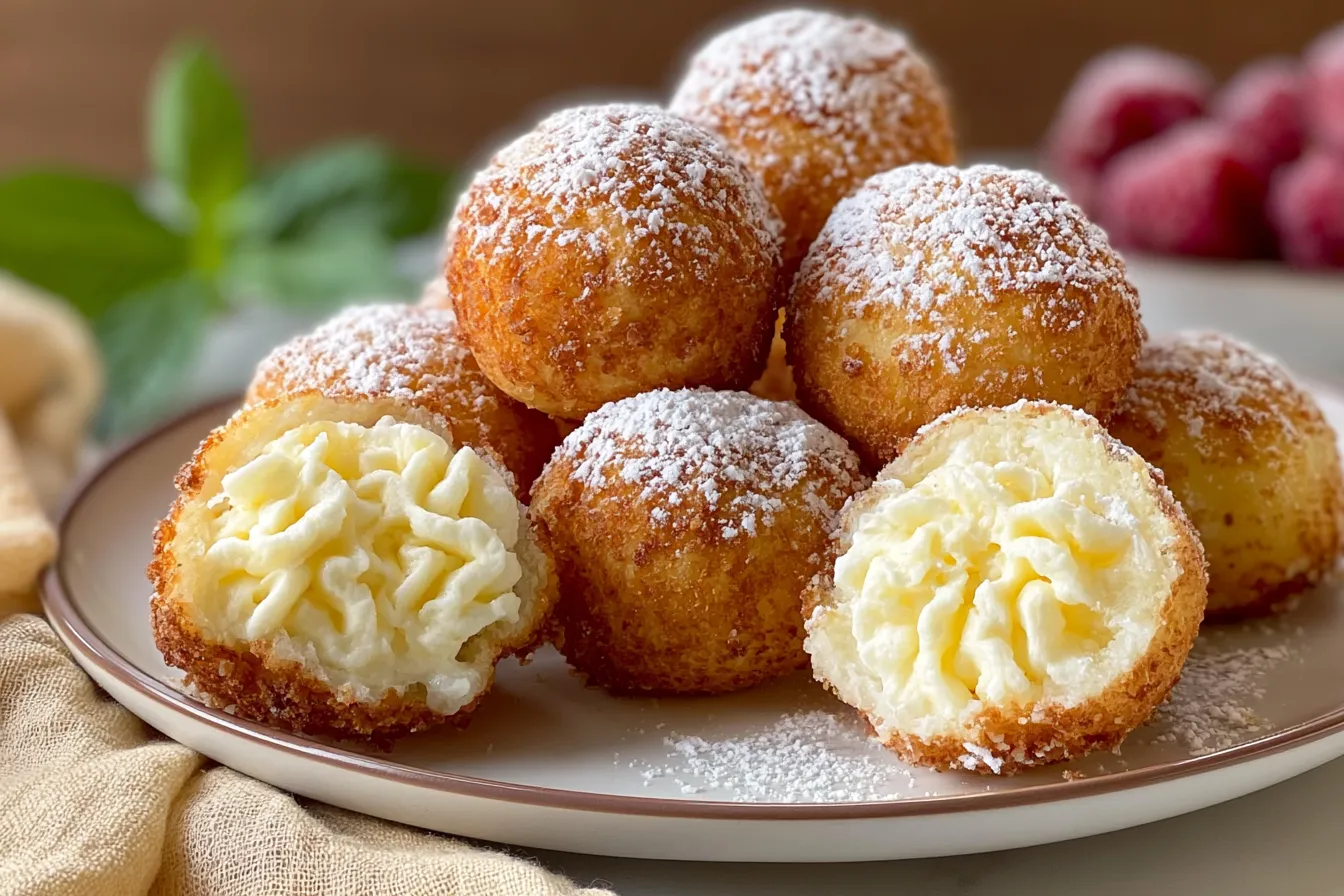 Italian Cream Bomb Cheesecake Bites Platter