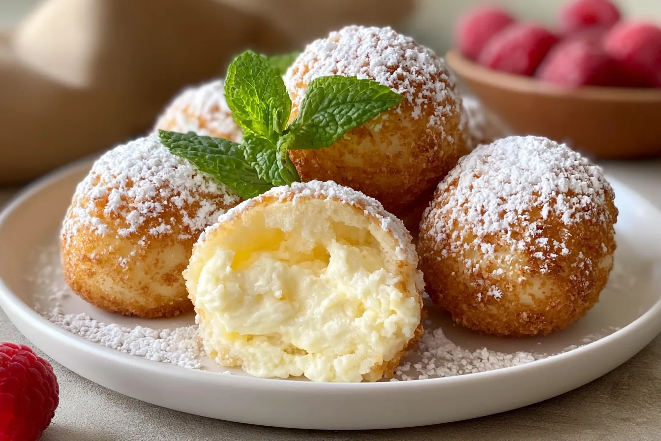 Italian Cream Bomb Cheesecake Bites 