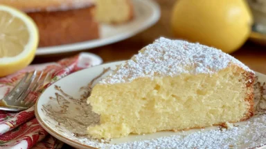 Italian Lemon Ricotta Cake - Light & Moist Dessert