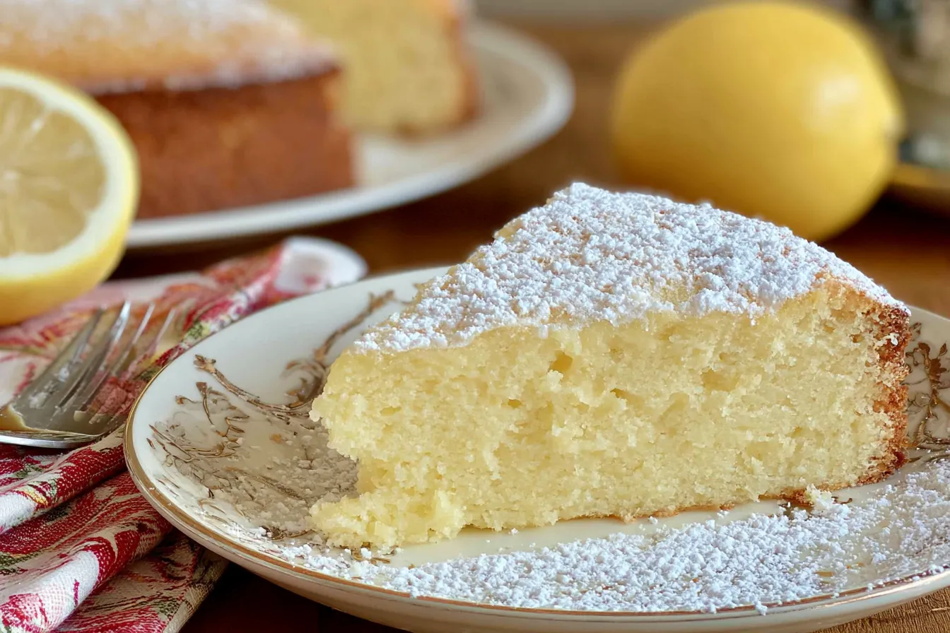 Italian Lemon Ricotta Cake - Light & Moist Dessert