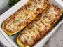Delicious Lasagna Zucchini Boats Ready to Serve