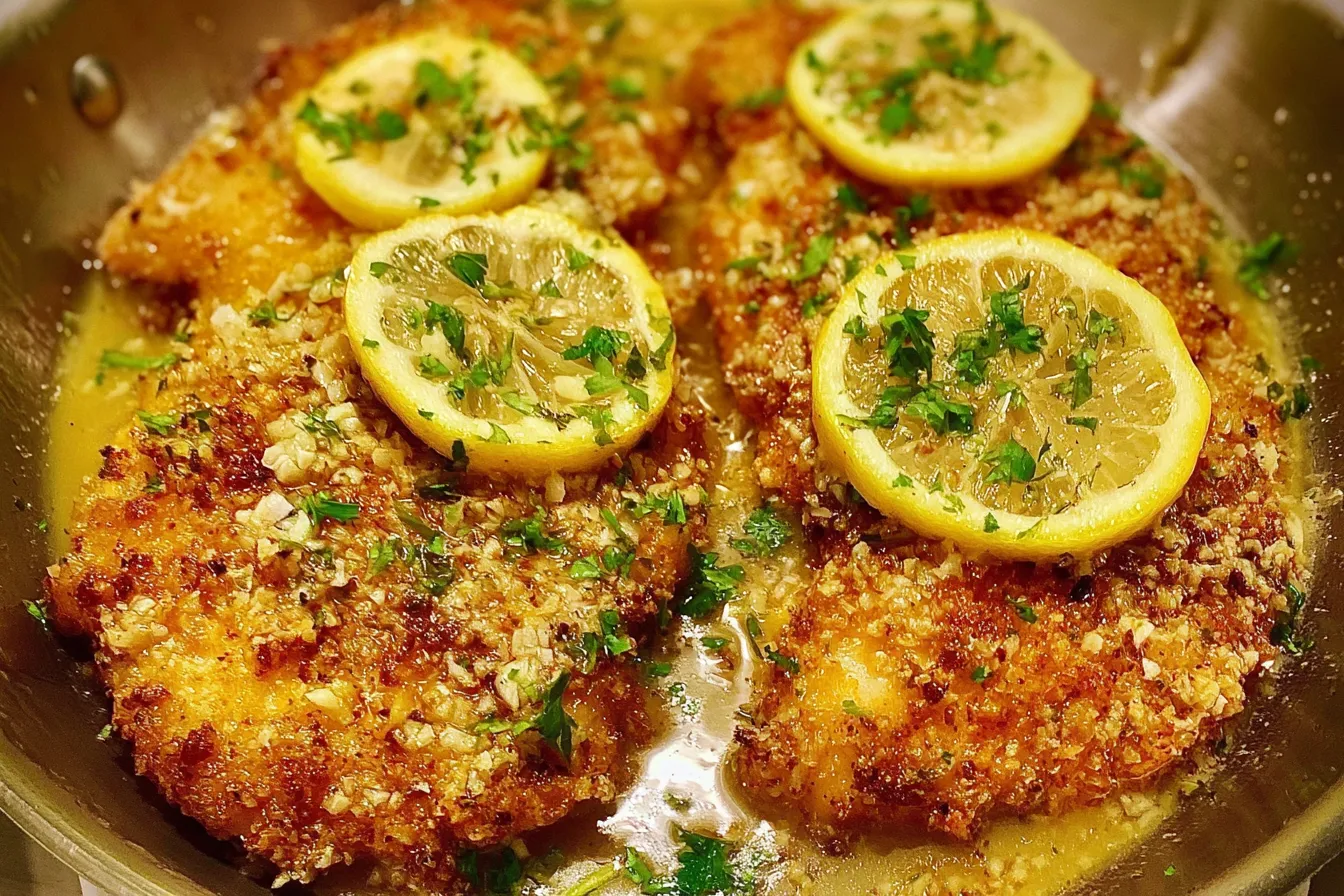Lemon Chicken with Garlic Butter Sauce: A Delightful Dinner 3 Lemon Chicken with Garlic Butter Sauce on Dinner Plate