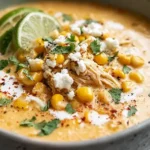 Mexican Street Corn Soup in a Bowl