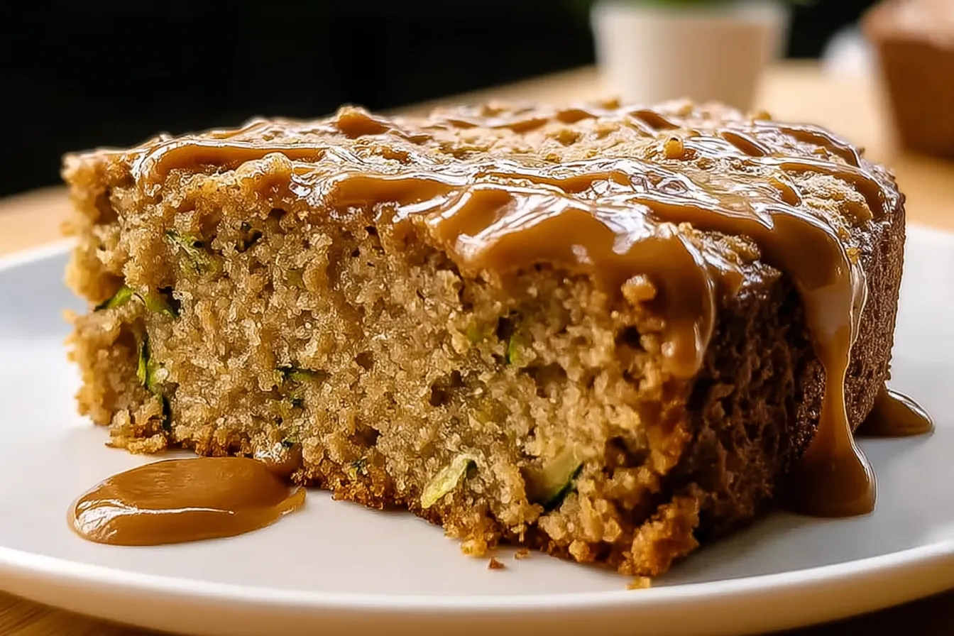 Moist Peanut Butter Zucchini Cake Recipe 